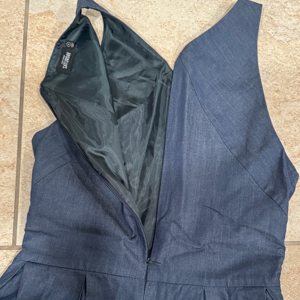 Kate Spade Saturday Navy Blue Sleeveless Dress Size 2 - Picture 6 of 8